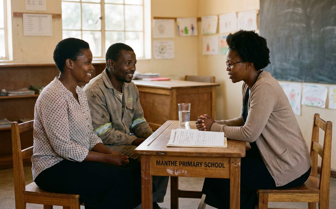Family interview at the school
