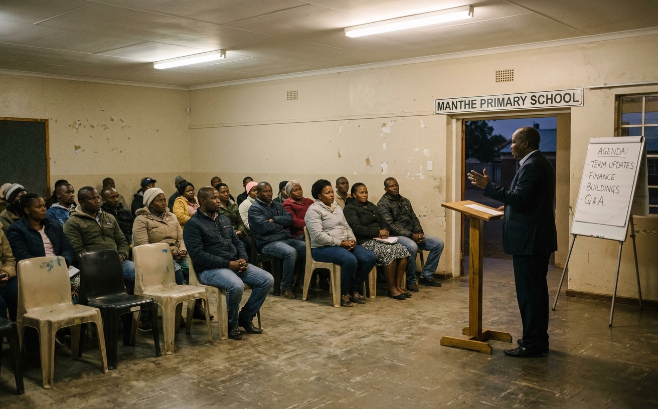 Parents meeting evening in the main hall