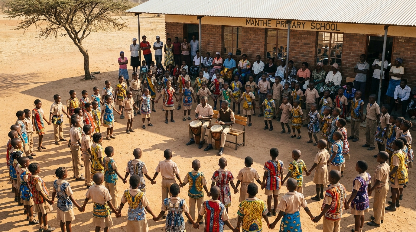 Heritage Day celebrations on the school courtyard