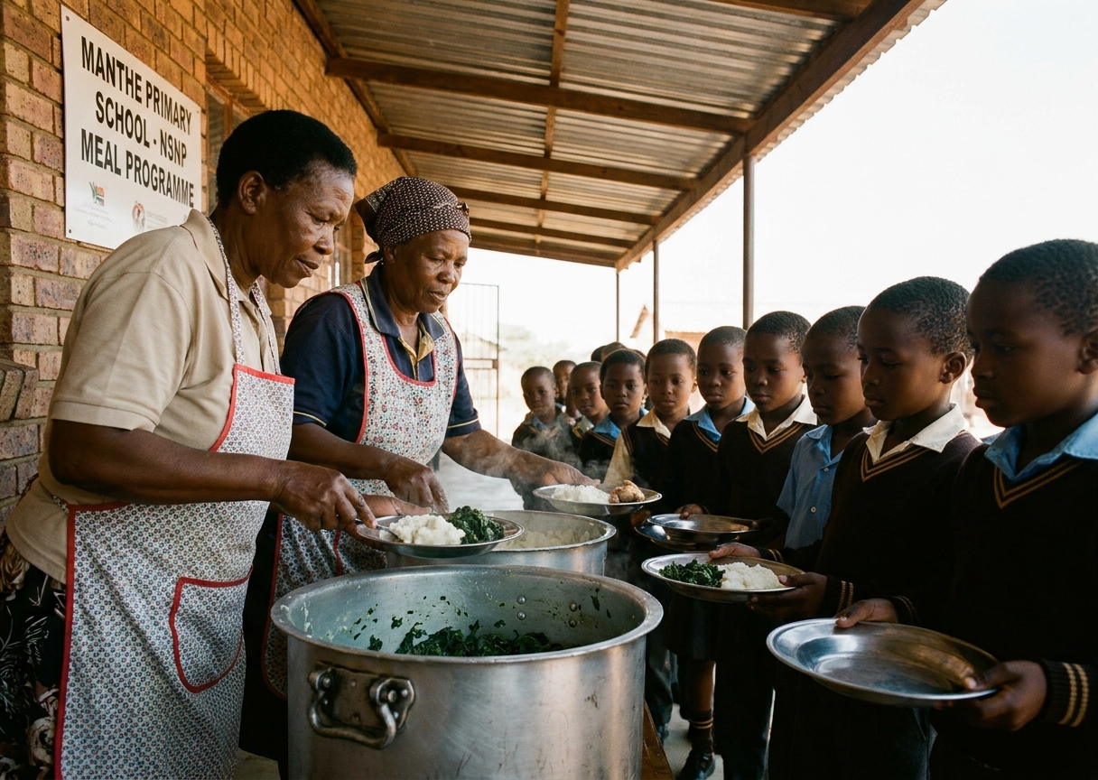 NSNP lunch service for Grade 1 learners