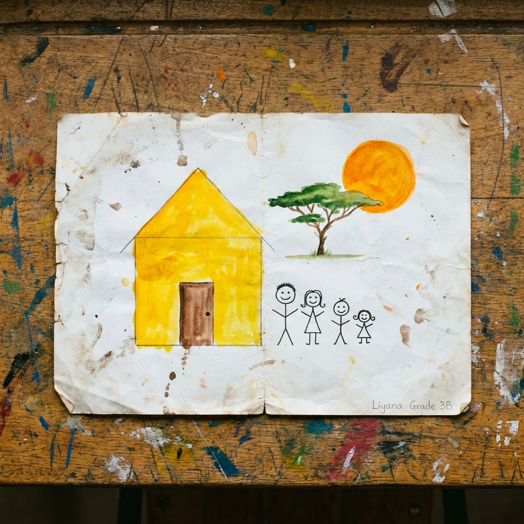 Watercolour painting by Liyana, Grade 3B