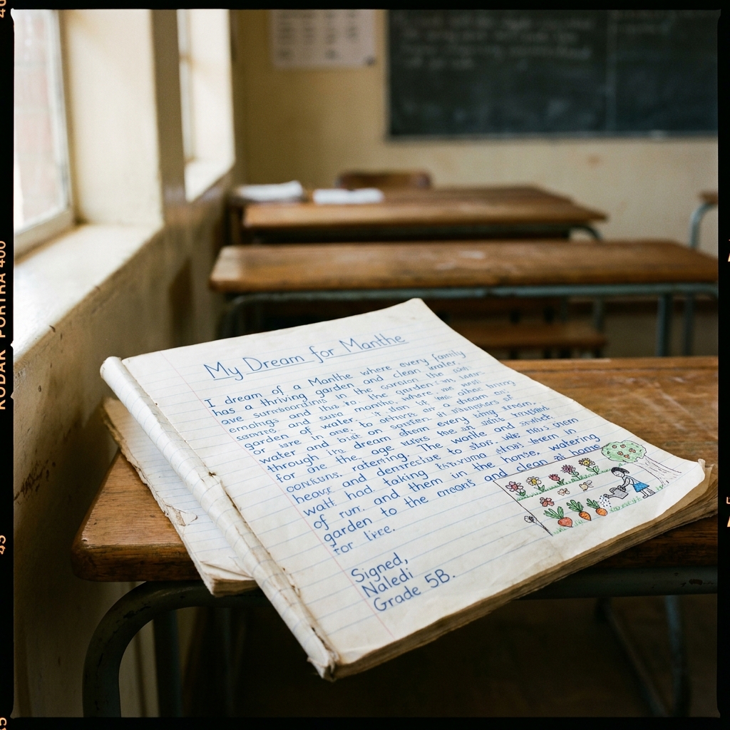 Creative writing piece by Naledi, Grade 5B