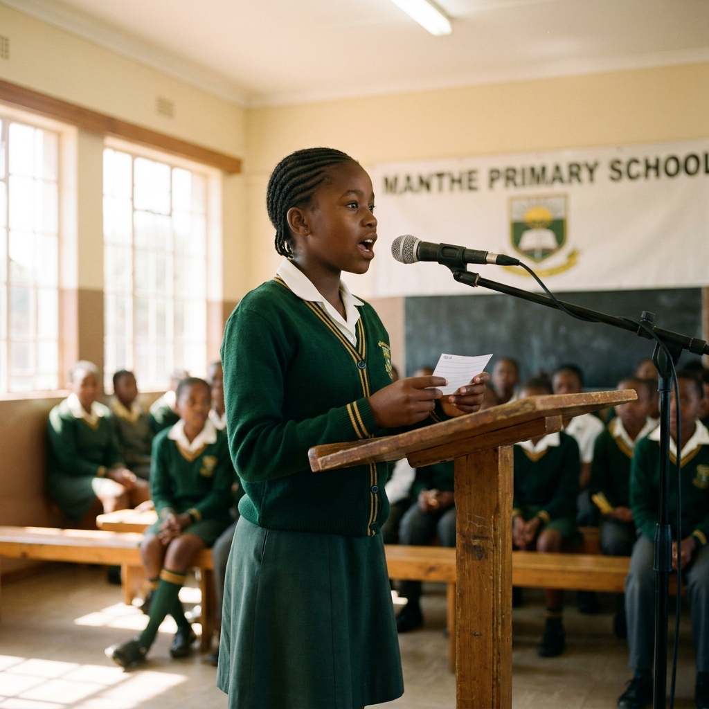 Speech competition by Lerato, Grade 6A